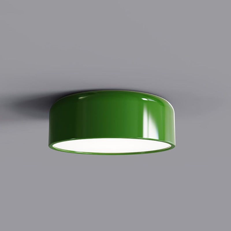 Ceiling Light Metal Dome LED Dimmable 5.0–10.0 m² Green Bedroom Kitchen Flush Mount Lamp | Thomler