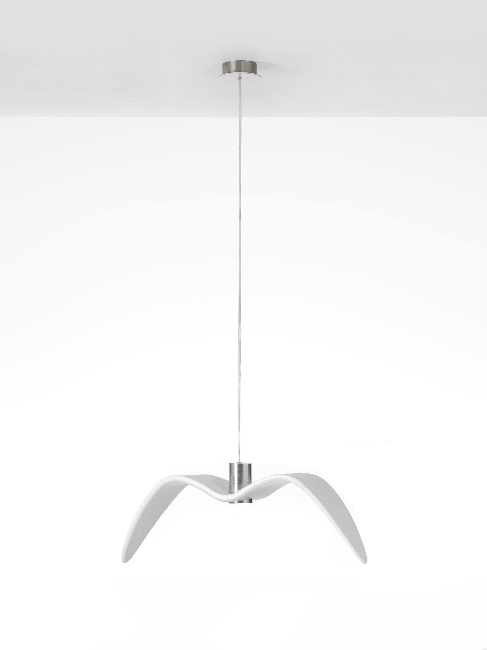 Pendant Light Resin LED 40.0 cm Black Dining Room Bird Ceiling Hanging Lamp Adjustable Cable Modern Scandinavian | Thomler