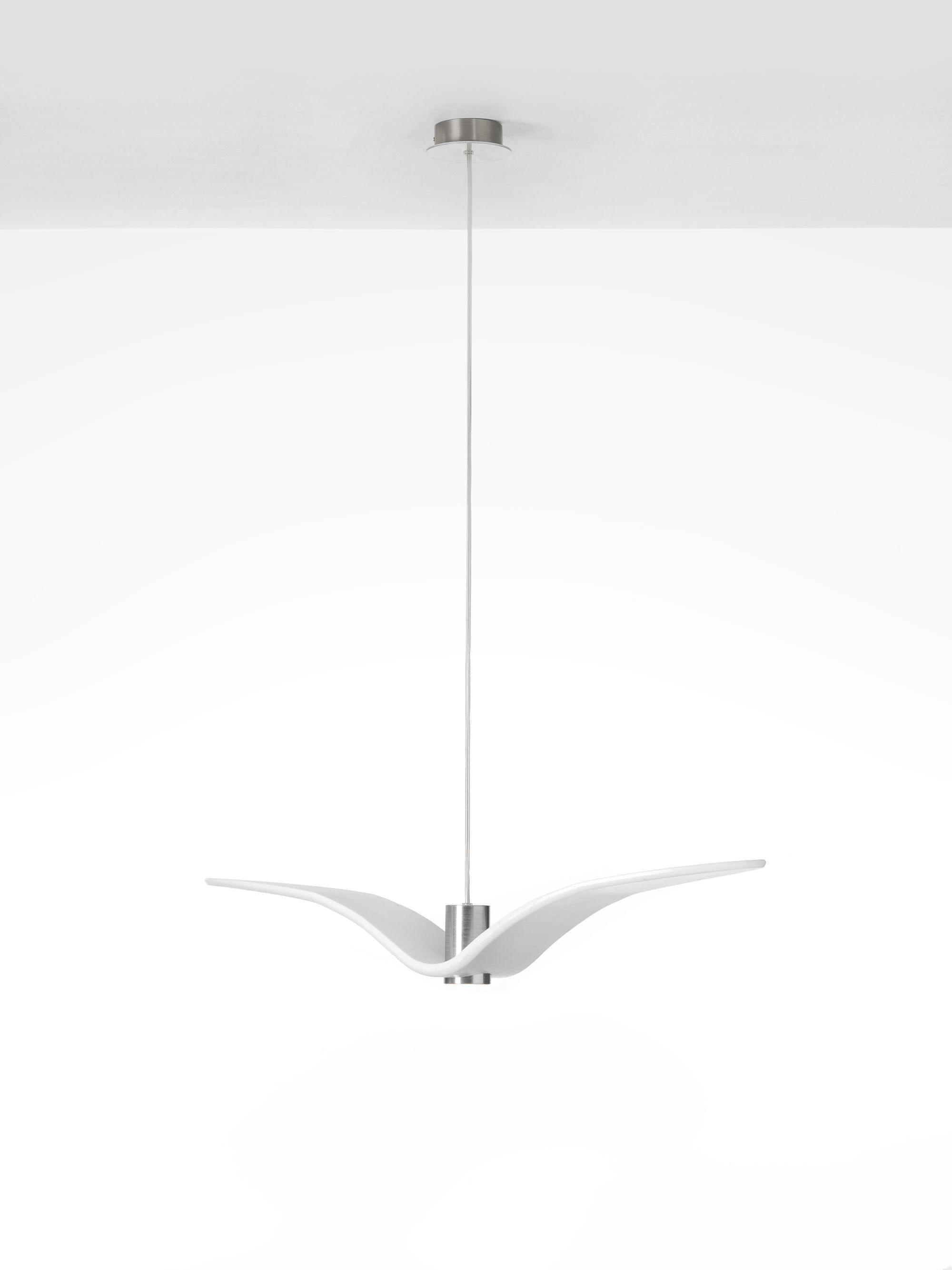 Pendant Light Resin LED 40.0 cm Black Dining Room Bird Ceiling Hanging Lamp Adjustable Cable Modern Scandinavian | Thomler