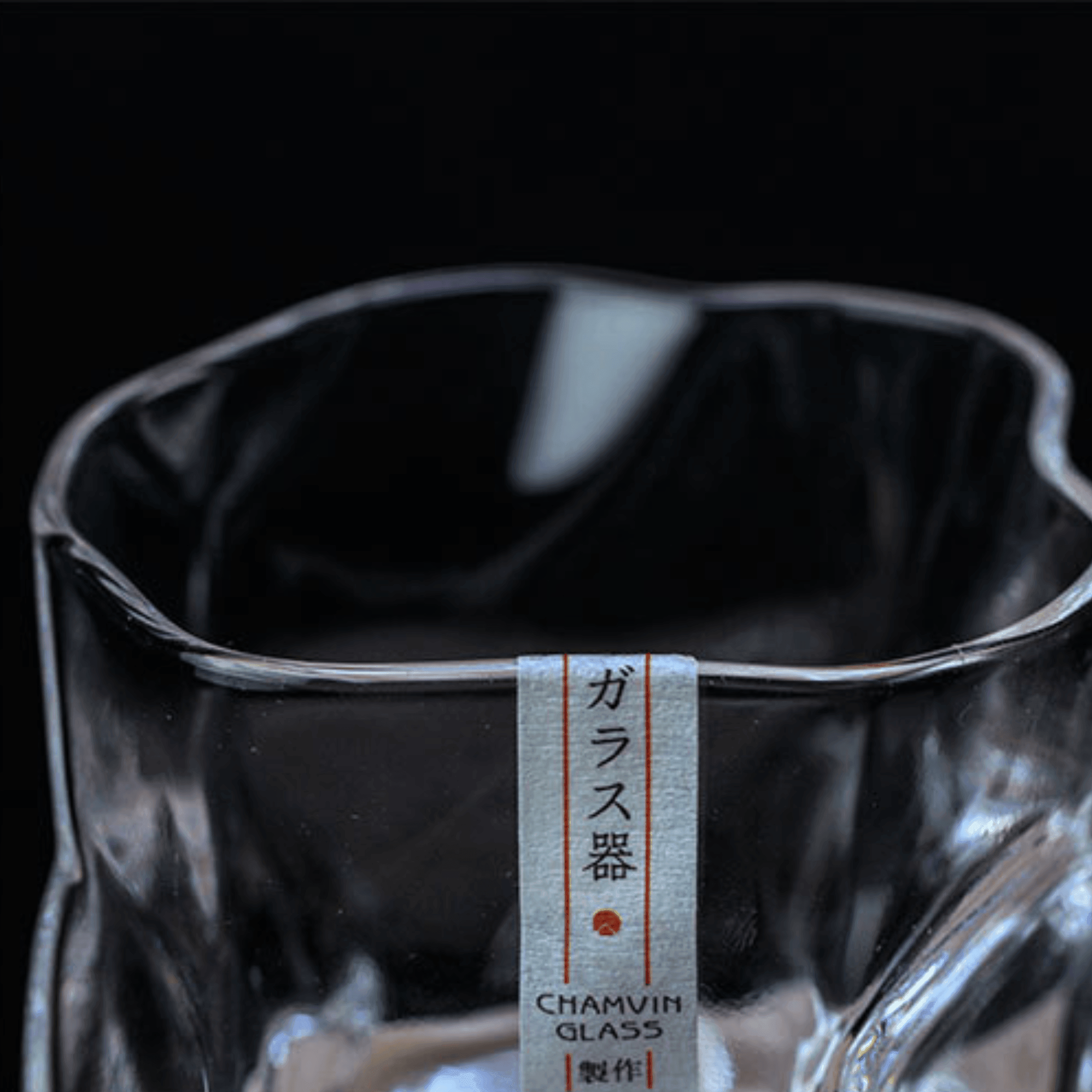 Whiskey Glass Crystal Edo Kiriko Crumple Pattern Japanese Style Wooden Gift Box Collector Barware Tumbler | Thomler