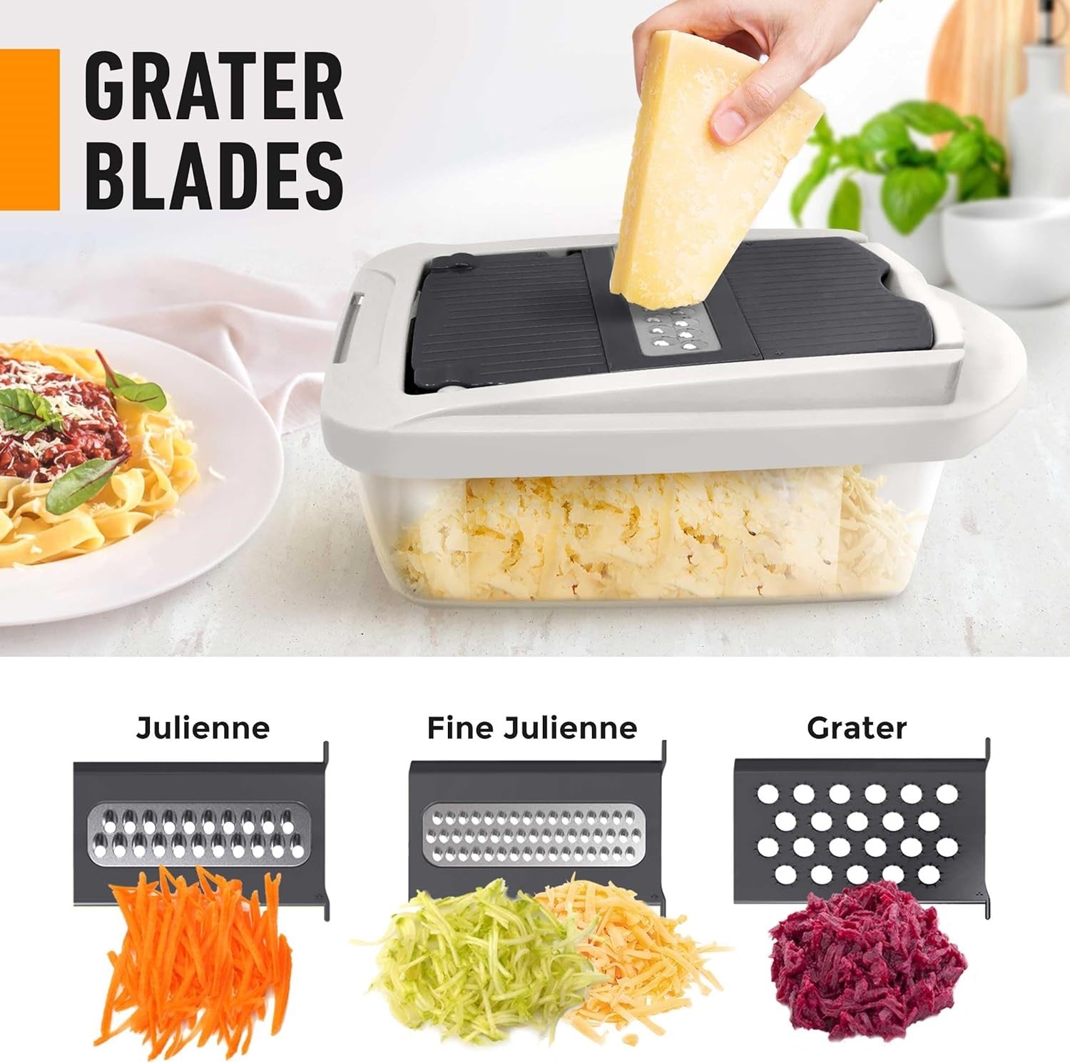 Mandoline Slicer with 8 Blades – Kitchen Prep Tool for Dicing, Julienne, and Shredding Vegetables | Thomler