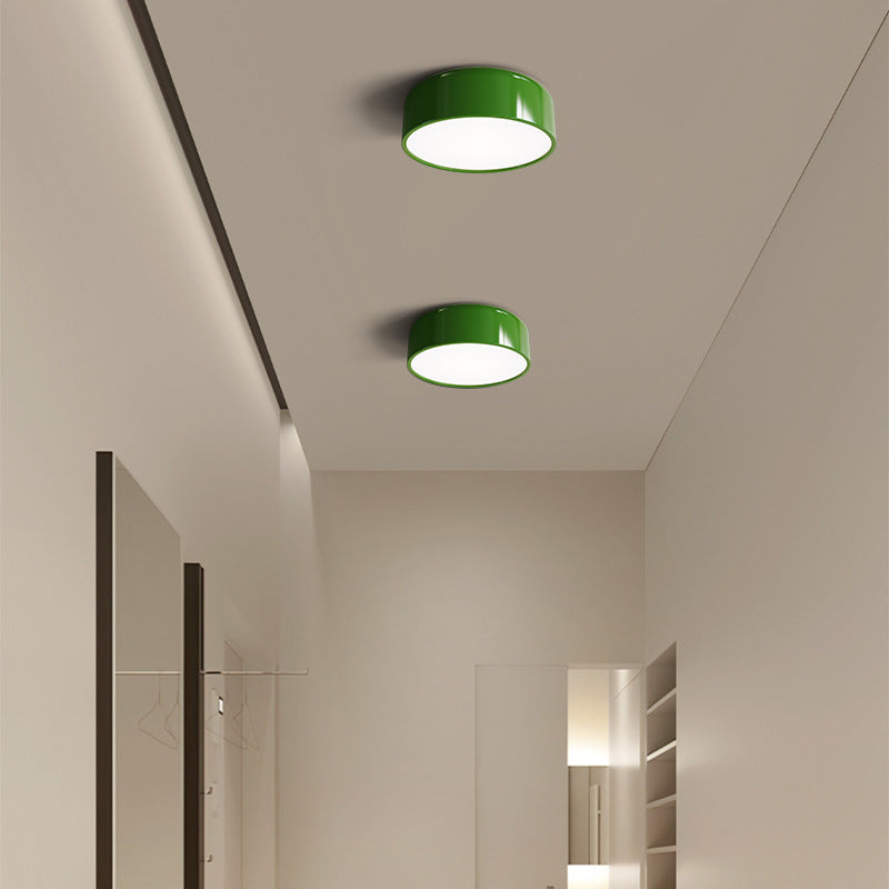 Ceiling Light Metal Dome LED Dimmable 5.0–10.0 m² Green Bedroom Kitchen Flush Mount Lamp | Thomler