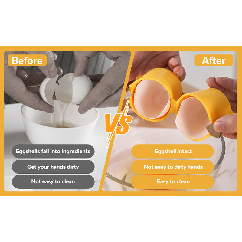 Compact Egg White Yolk Divider Tool with Ergonomic Grip for Baking and Cooking Kitchen Gadget | Thomler