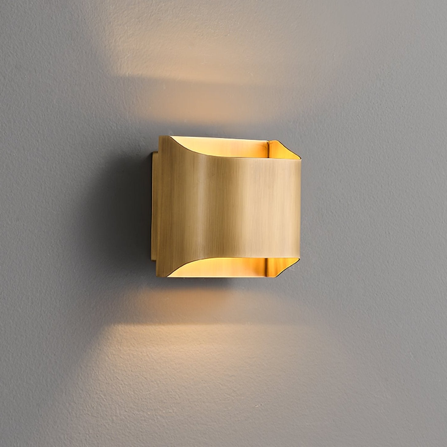Wall Sconce Brass 9.8 in x 9.8 in Indoor LED G9 E14 Light Fixture Modern Living Room Bedroom Accent Lighting | Thomler