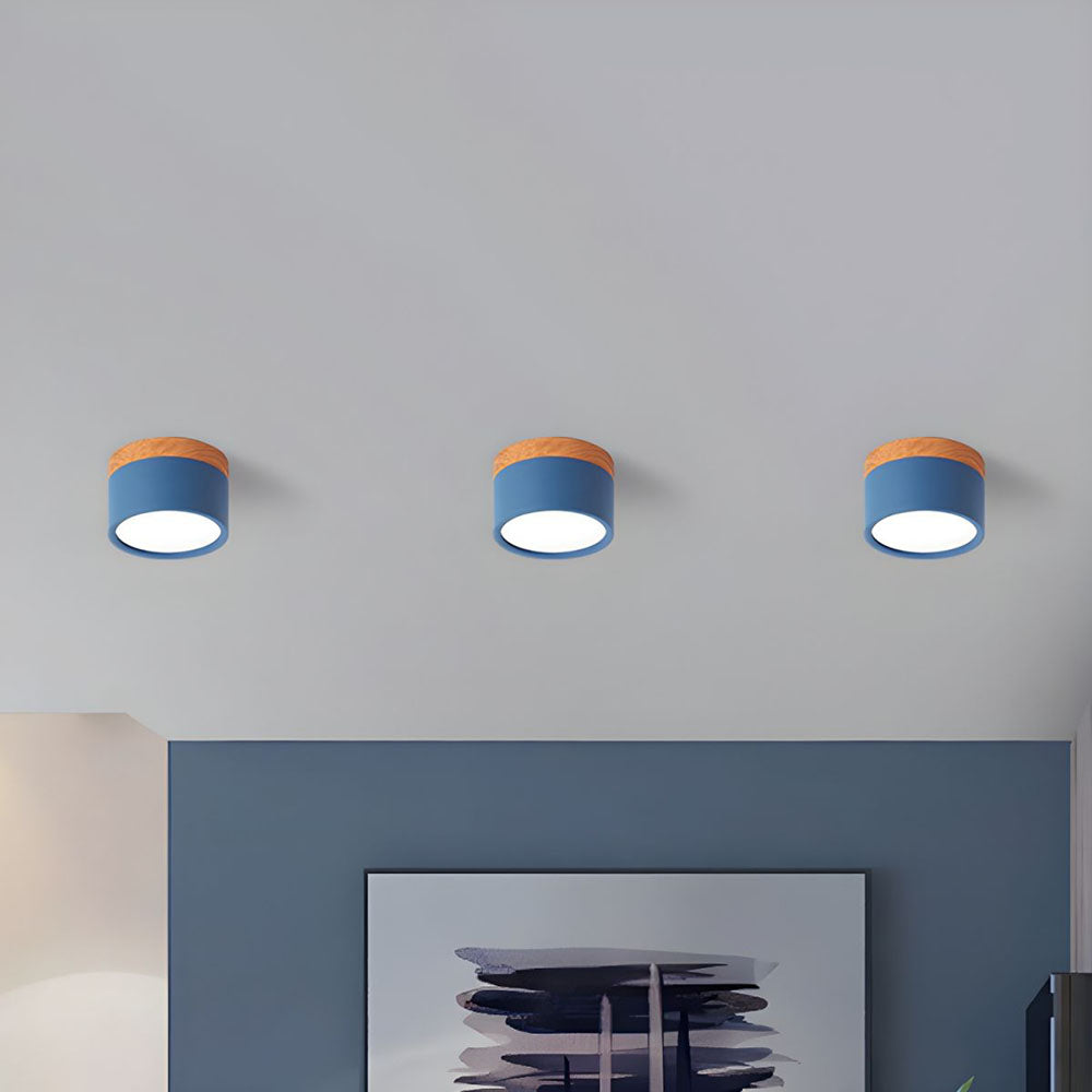 Ceiling Light Aluminium Wood LED 5W 7W Modern Hallway Living Room Surface Mount Lamp | Thomler
