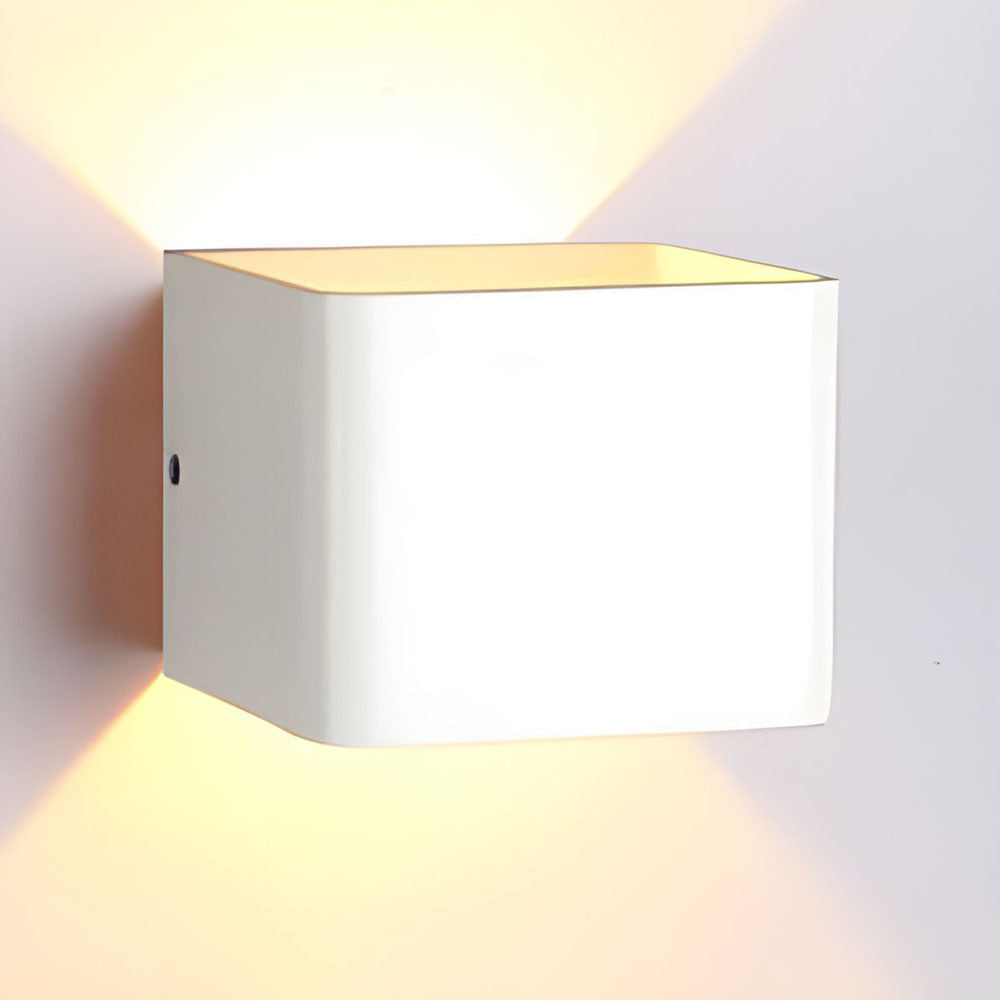 Wall Lamp Aluminium LED Up Down Indoor Hallway Bedroom Accent Lighting Modern Minimalist Sconce Black White | Thomler