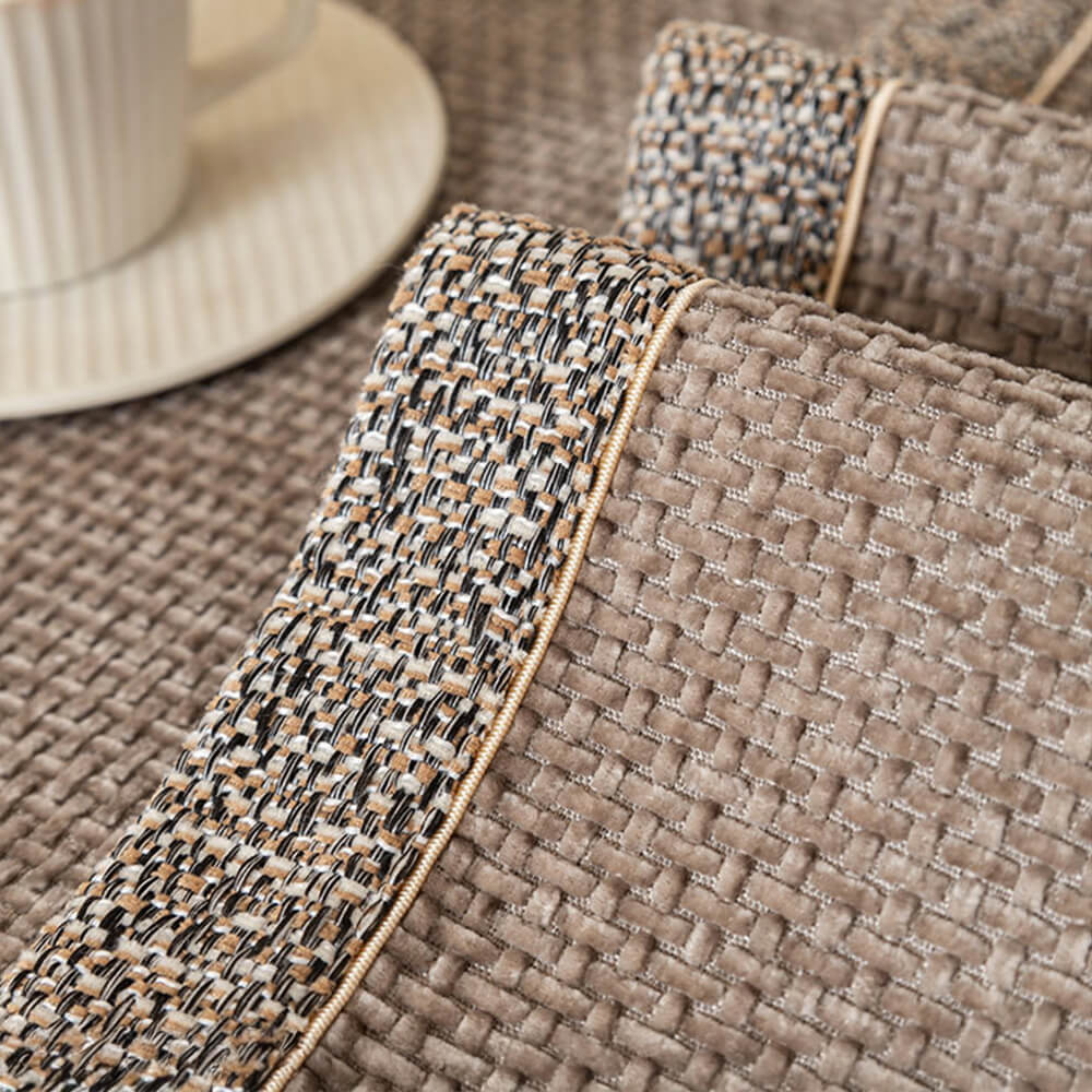 Textured Chenille Furniture Throw for Sofas & Chairs – Pet-Friendly, Non-Slip, Machine Washable | Thomler