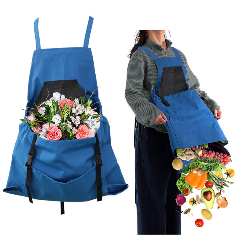 Garden Work Apron with Tool Pockets – Waterproof Oxford Cloth, Adjustable Cross-Back Straps for Men & Women, Mud-Proof Yard Work Protection | Thomler