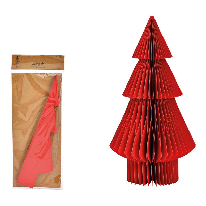 Folding Paper Decoration Tree – Collapsible Honeycomb Structure for Parties & Seasonal Displays | Thomler