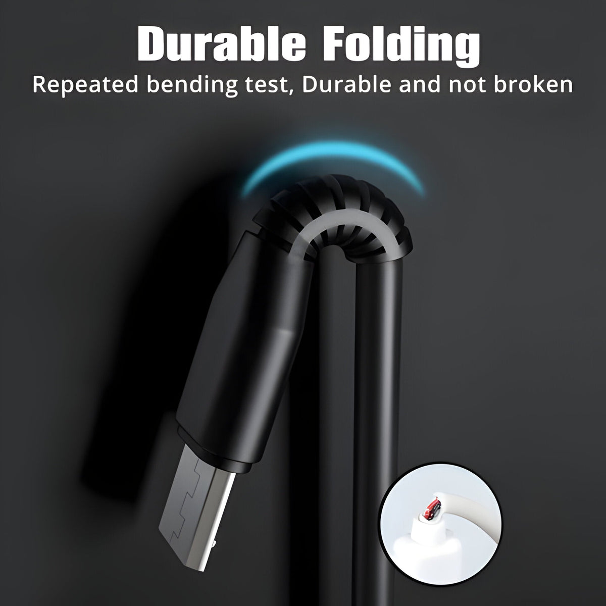 Dual-Connector Fast Charge Cable with Multiple Port Options for Phones & Tablets | Thomler