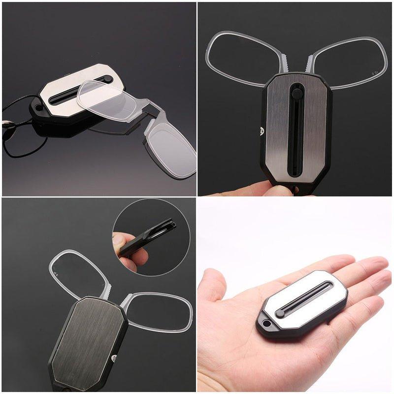 Keychain Reading Glasses – Compact Folding Readers with Clip Attachment for Purse, Keys & On-The-Go Vision | Thomler