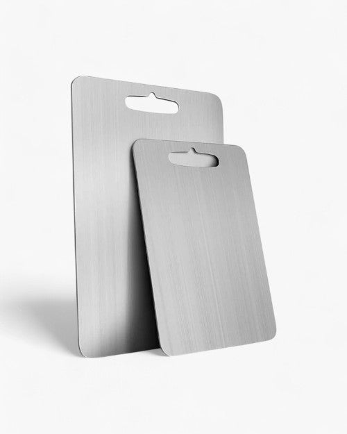 Titanium Cutting Board for Vegetables Meat Fruit Dough | Non-Porous Food Prep Surface Kitchen Counter Worktop | Quick Rinse Hygienic Meal | Thomler