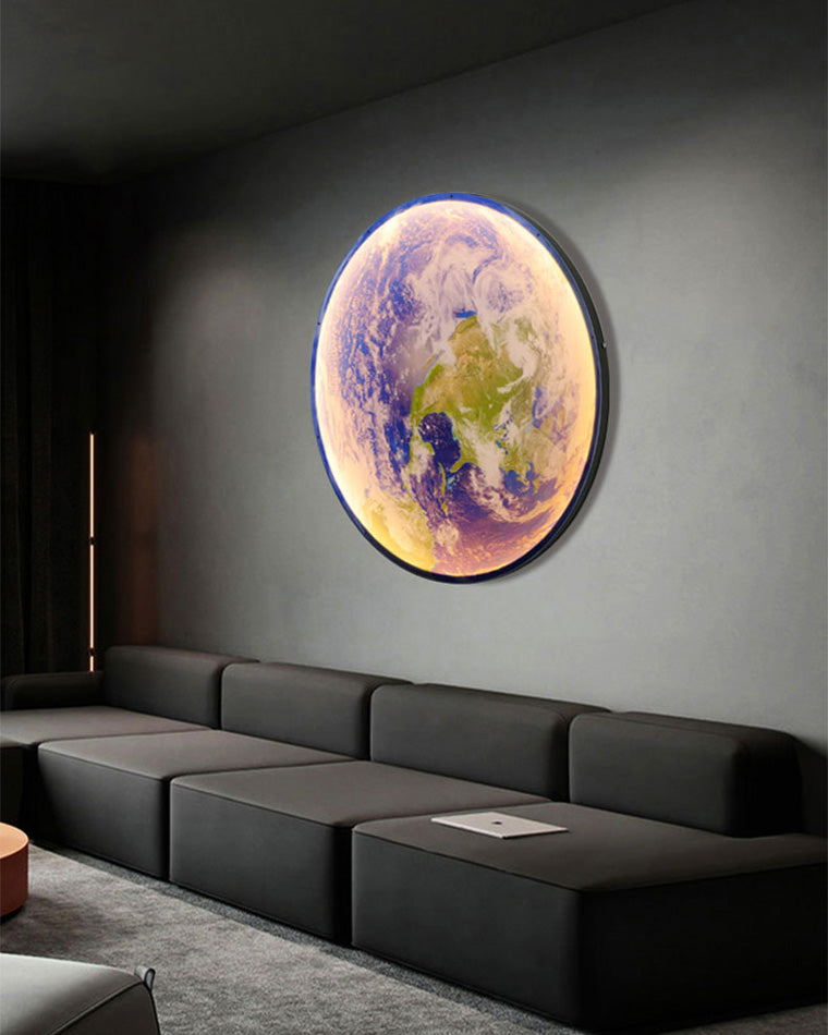 Wall Lamp PVC Moon Motif 100.0 cm LED Bedroom Living Room Dimmable Wall Sconce Ambient Lighting | Thomler