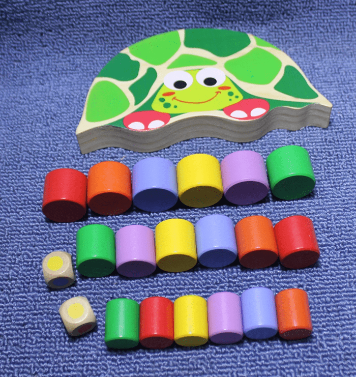 Turtle Stacking Game for Toddlers – Wooden Balance Blocks for Hand-Eye Coordination & Fine Motor Skills Ages 3+ | Thomler