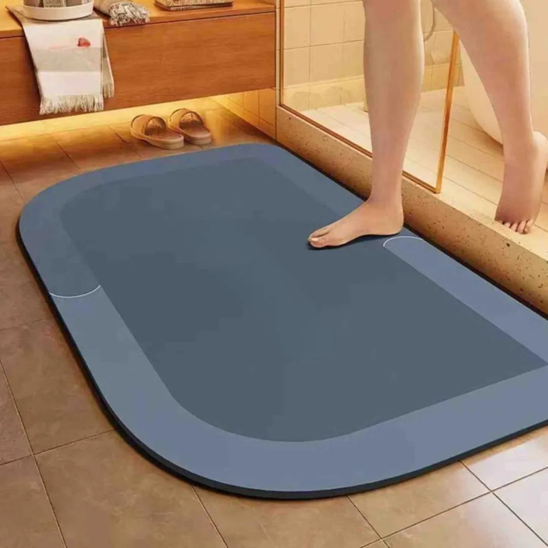 Quick-Dry Non-Slip Bath Mat with Moisture-Wicking Core for Bathroom, Shower & Toilet | Thomler
