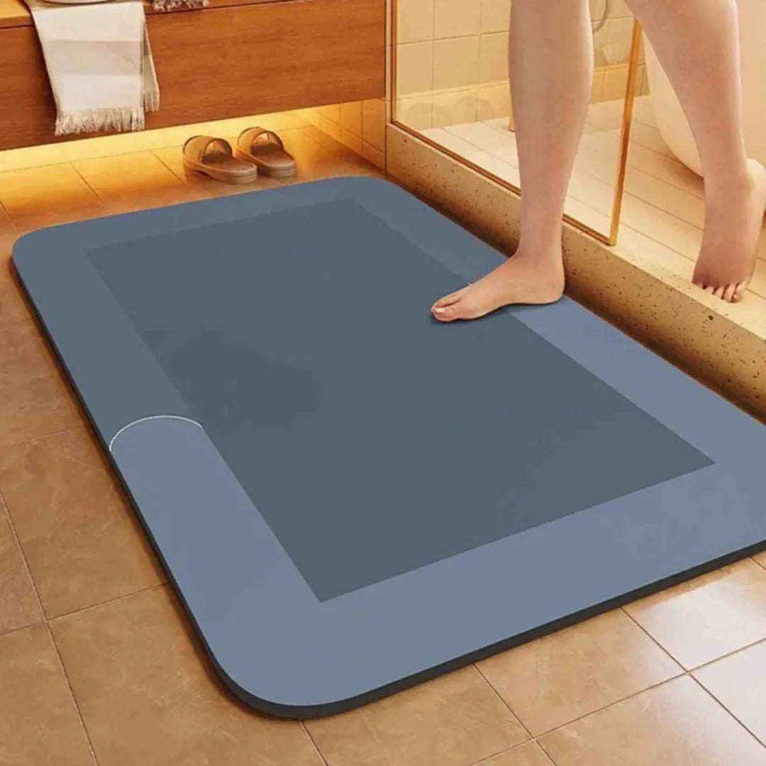 Quick-Dry Non-Slip Bath Mat with Moisture-Wicking Core for Bathroom, Shower & Toilet | Thomler