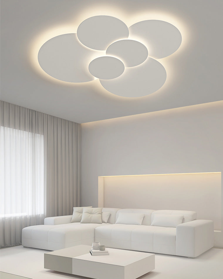Ceiling Light Metal Acrylic 31.5 in x 28 in 103W Adjustable Bedroom Living Room Fixture | Thomler