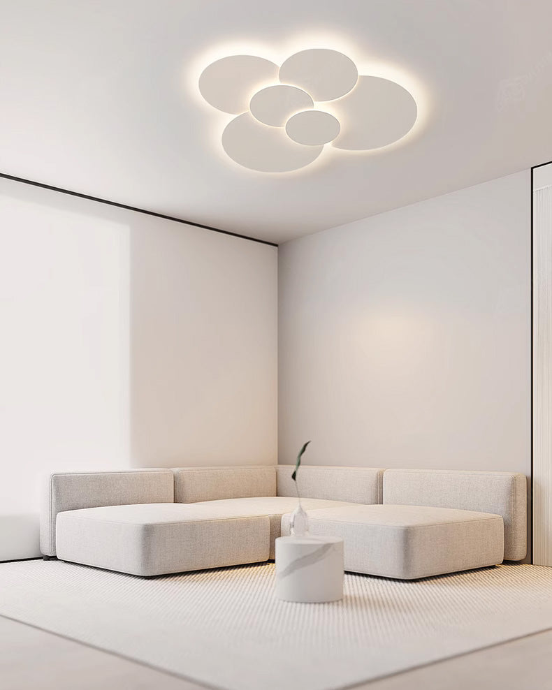 Ceiling Light Metal Acrylic 31.5 in x 28 in 103W Adjustable Bedroom Living Room Fixture | Thomler