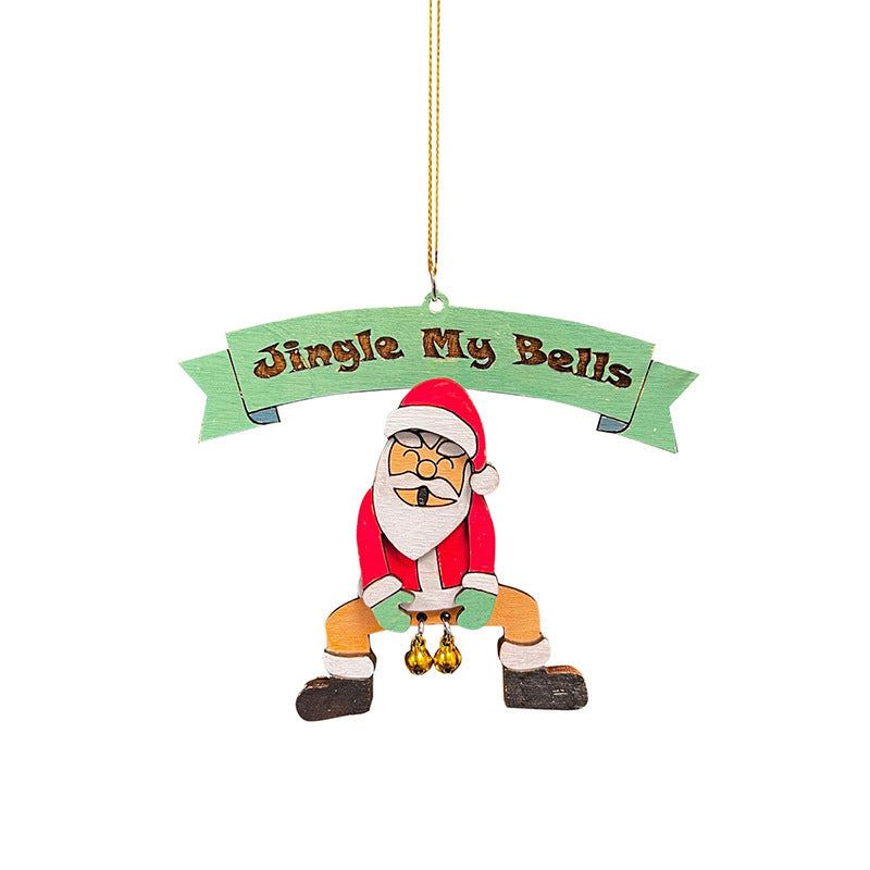Funny Holiday Tree Ornament with Jingling Bells – Humorous Christmas Decoration for Home | Thomler