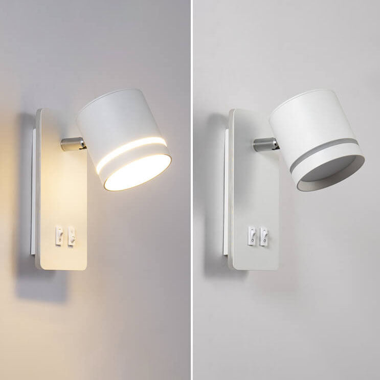 Adjustable LED Wall Sconce with Backlight – Rotatable Reading Light for Bedroom & Hallway – Modern Spotlight for Bedside & Living Room | Thomler