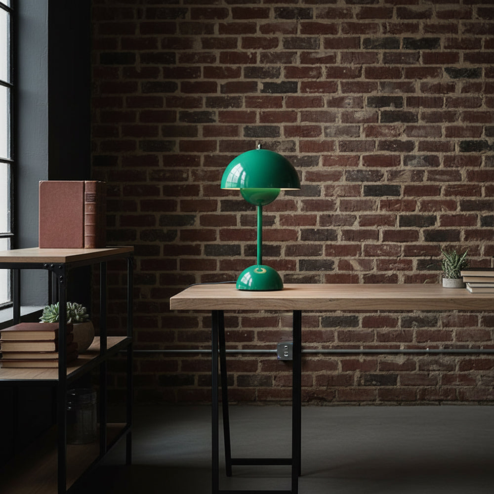 Desk Lamp Metal 6.3 in Rechargeable Tri-Color Small Table Light | Thomler
