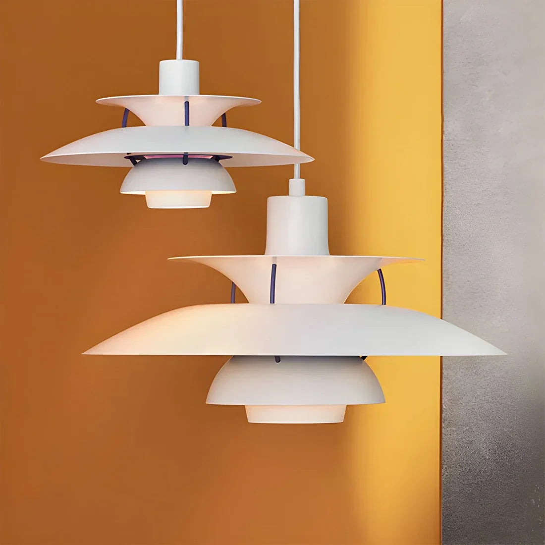 Pendant Light Alloy E27 Green Dining Room Scandinavian Layered Ceiling Hanging Living Room Ambient Lighting | Thomler