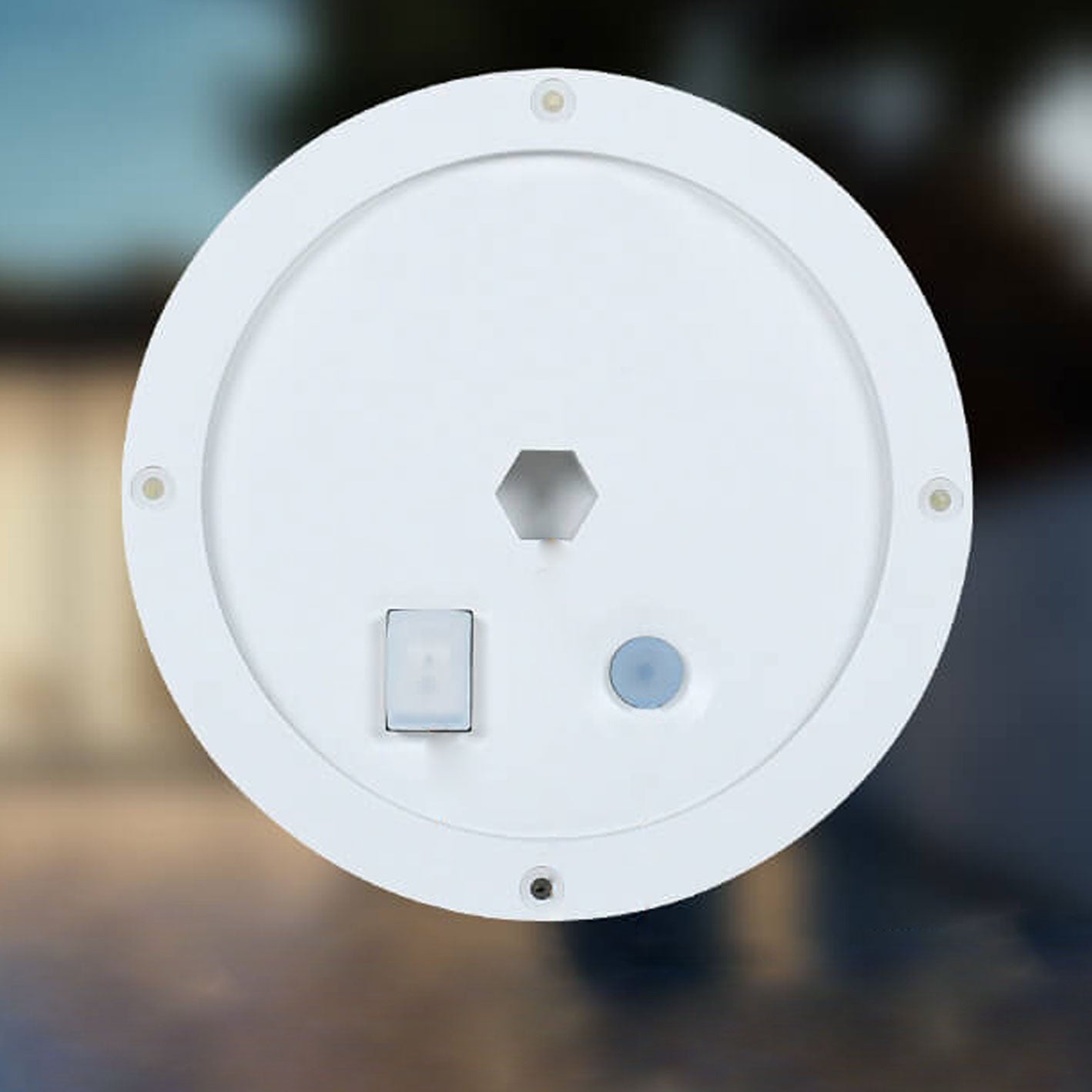 Outdoor Wall Light PE 0.5W Solar White 7.87 in Modern Patio Garden Pathway LED Fixture | Thomler