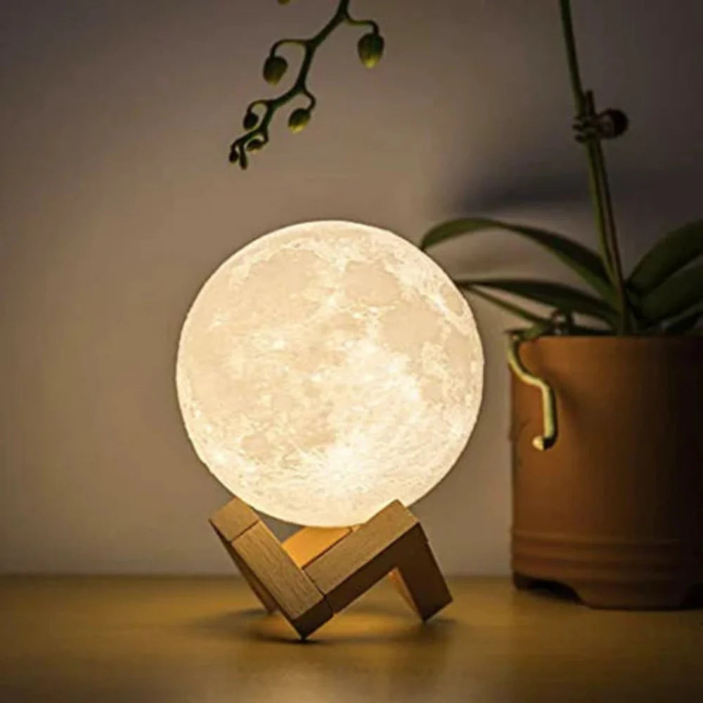 Table Lamp 8 in (20 cm) 2-Color Touch-Control USB Rechargeable Bedroom Living Room Night Light | Thomler
