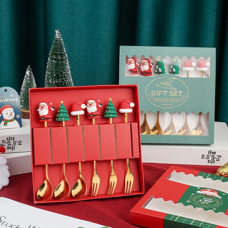Holiday Flatware Set – Festive Spoons & Forks with Christmas Charm for Elegant Dining & Table Decor | Thomler