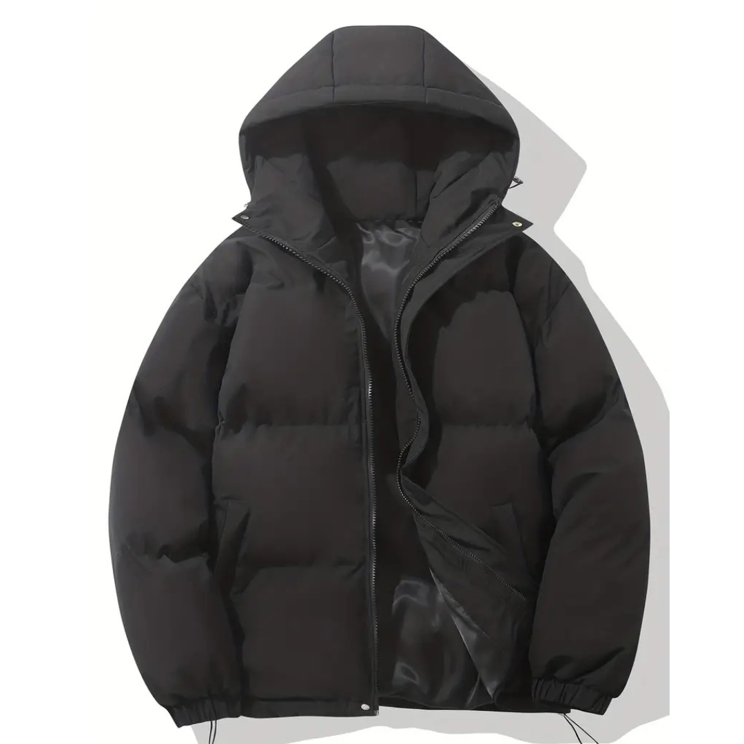 Hooded Puffer Jacket for Women – Water-Resistant Quilted Winter Coat with Side Pockets for Everyday Wear, Travel & Outdoor Activities | Thomler