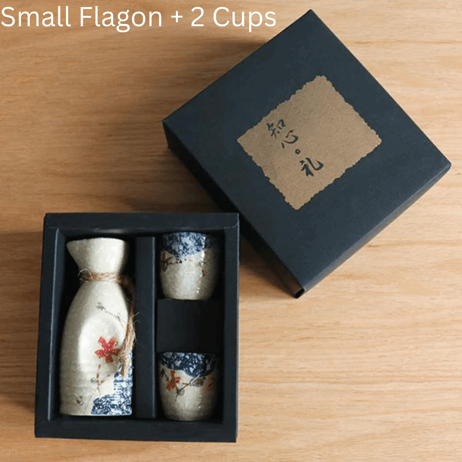 Handcrafted Ceramic Sake Serving Set Cherry Blossom Design Tokkuri Flagon Ochoko Cups Traditional Japanese Drinkware for Home Entertaining G | Thomler