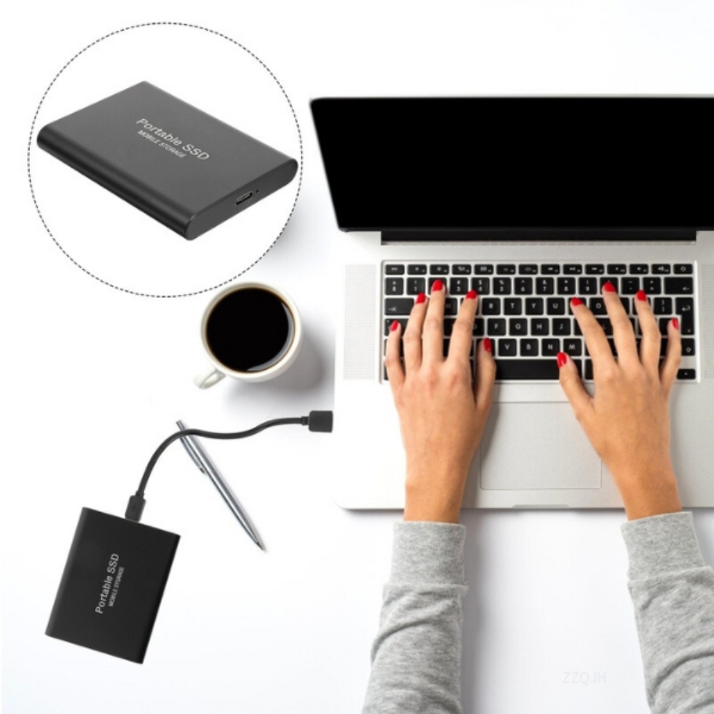 External Solid State Drive Impact-Resistant 1 TB Portable Storage USB 1050 MB/s Fast File Transfer | Thomler
