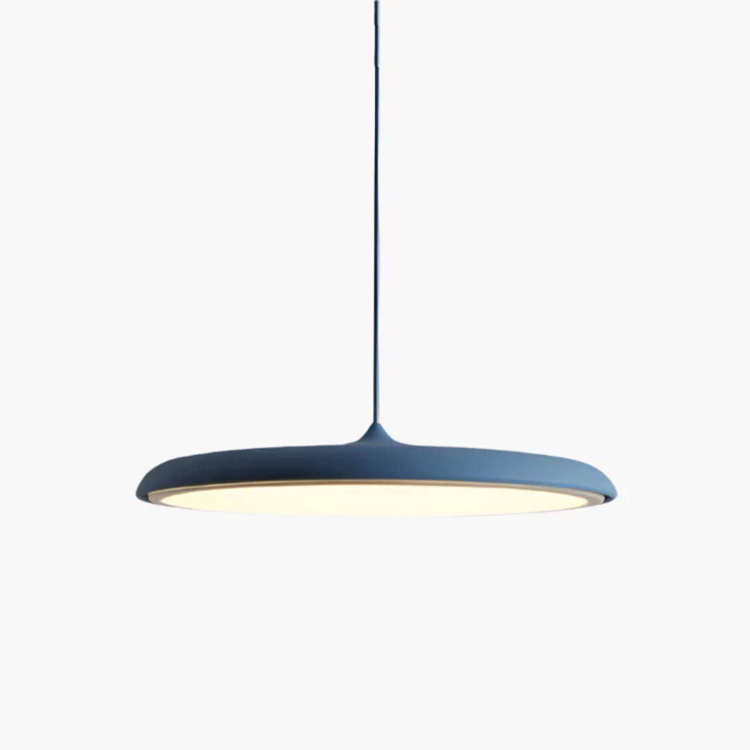 Pendant Light Metal Acrylic LED 40.0 cm Blue Dining Room Scandinavian Hanging Ceiling Light | Thomler
