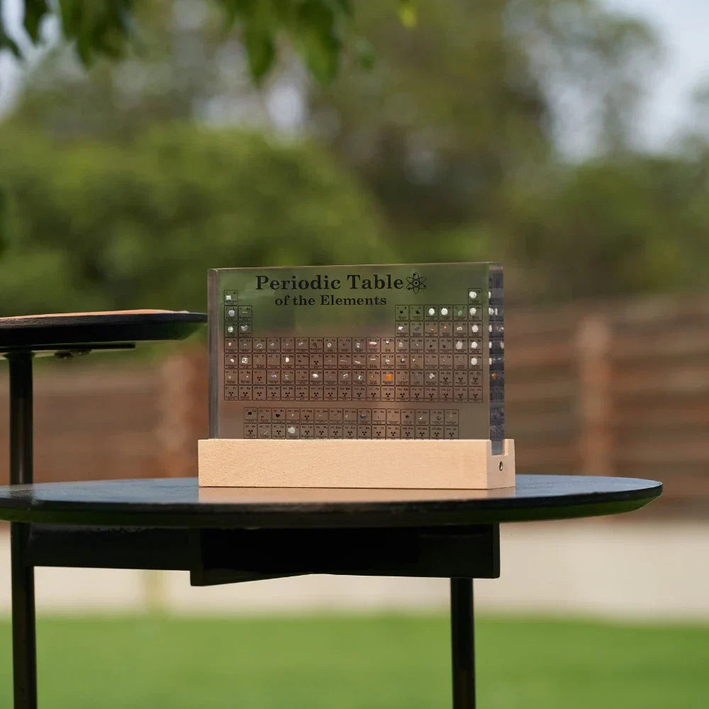 Periodic Table Element Display with Real Specimens – Educational Science Decor for Classroom, Office & Home | Thomler
