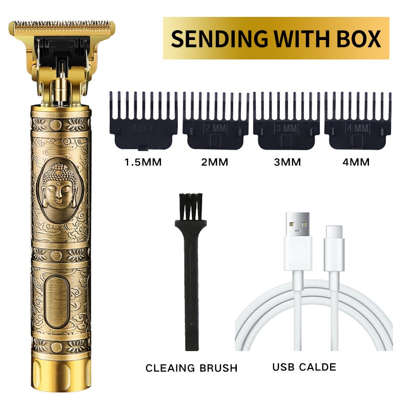 Cordless Precision Hair Clipper with T-Blade for Fade Cuts, Edge-Ups, Beard Shaping & Full Body Detailing – USB Rechargeable, 6-Hour | Thomler