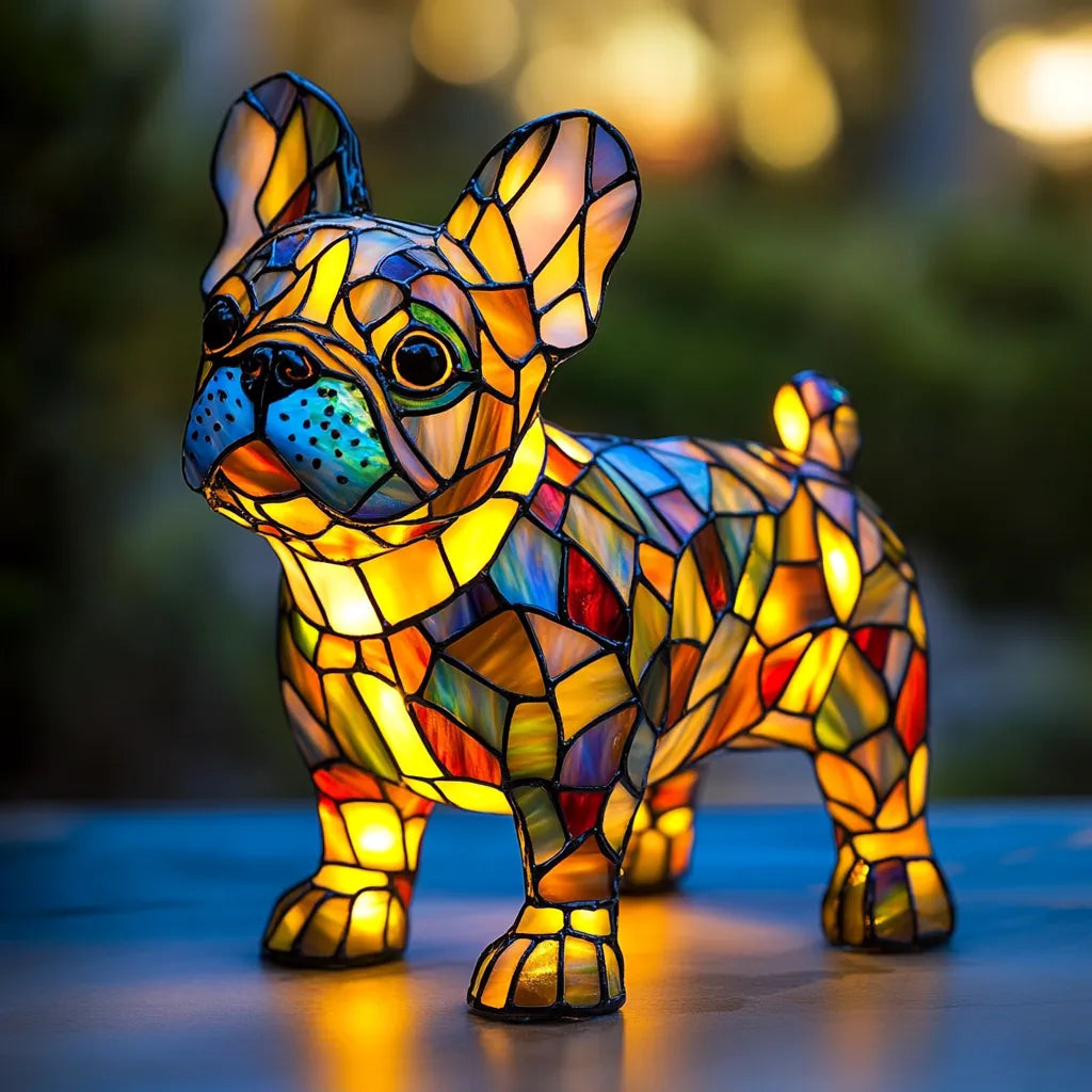 Dog Night Light Sculpture – Handcrafted LED Animal Lamp for Bedside, Nursery & Living Room Decor | Thomler