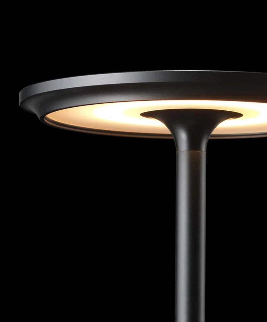 Table Lamp Aluminum 11.2 in Wireless Rechargeable Bedroom Desk Dimmable Touch Portable Ambient Lighting | Thomler