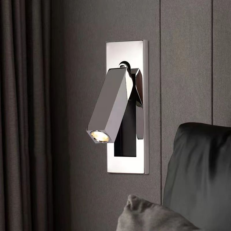 Adjustable Cylinder Wall Sconce with Integrated LED for Bedroom Reading | Thomler
