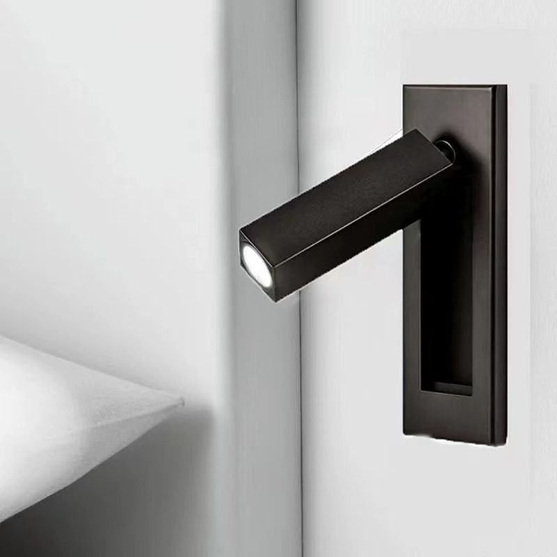 Adjustable Cylinder Wall Sconce with Integrated LED for Bedroom Reading | Thomler
