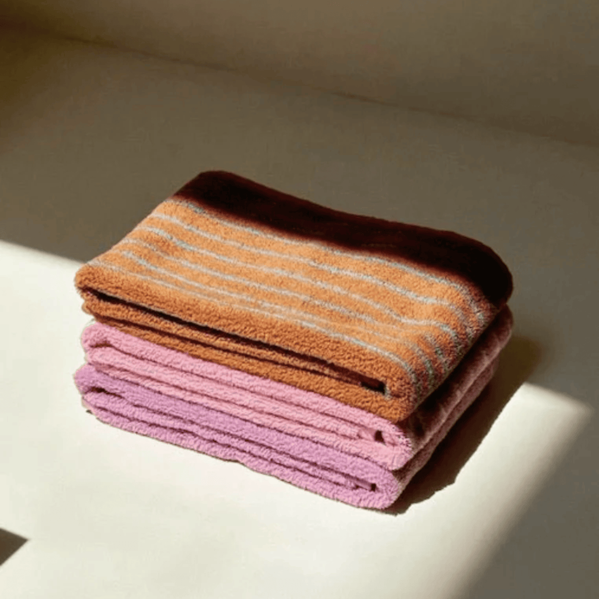 Vintage Stripe Bath & Face Towels – 100% Pure Cotton, Fast-Drying & Soft for Everyday Use | Thomler