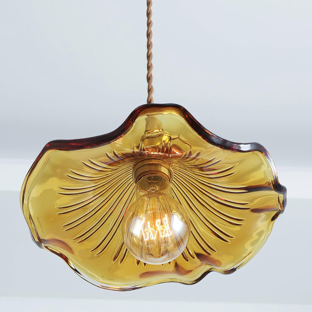 Pendant Light Glass Flower LED Hanging Lamp Living Room Bedroom Dining Room Decorative Ceiling Lighting | Thomler