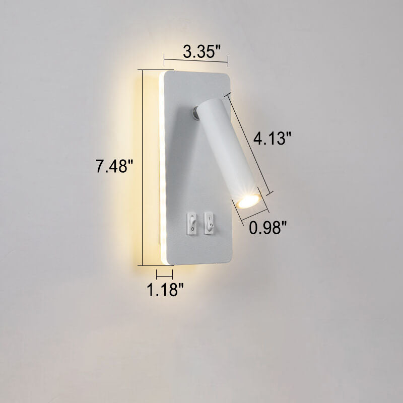 Wall Lamp Iron LED 8.5 cm Adjustable Bedroom Hallway Reading Spotlight Modern Wireless Style | Thomler