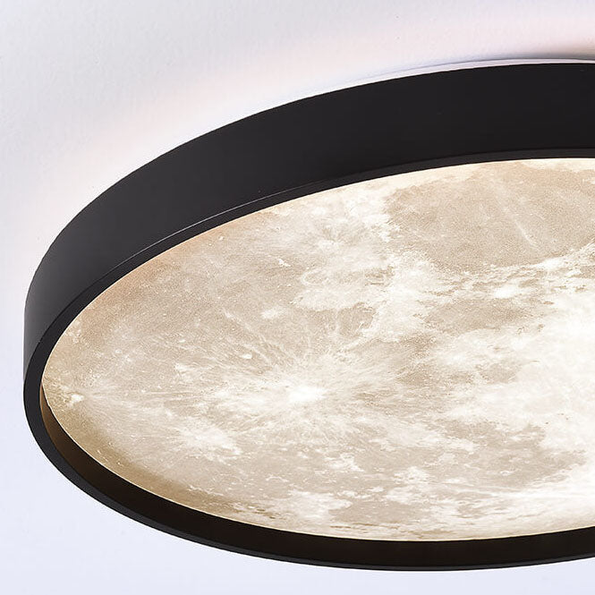 LED Flush Mount Ceiling Fixture with Remote Control - Acrylic Disc Overhead Panel for Bedroom, Kitchen, Hallway | Thomler