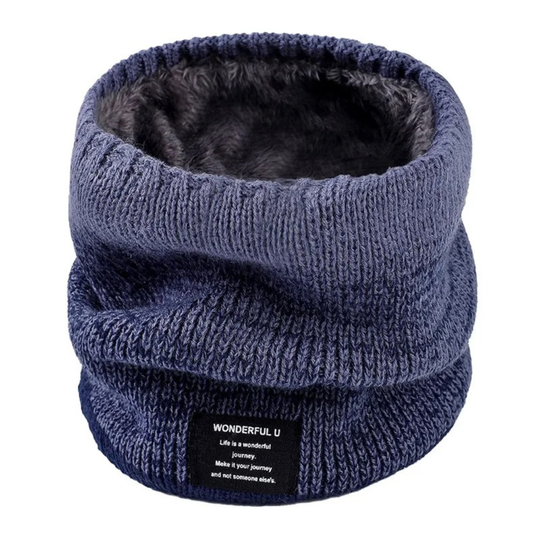 Fleece-Lined Knit Neck Warmer for Cold Weather Protection | Winter Scarf Gaiter for Men & Women | Thermal Neck Wrap for Outdoor Activities | Thomler