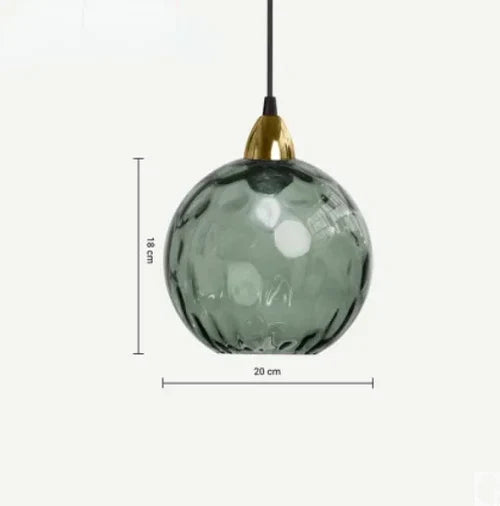Glass Globe Pendant Light Fixture Modern Hanging Ceiling Lamp for Dining Room Kitchen Island Bedroom Living Room Decorative Suspended | Thomler