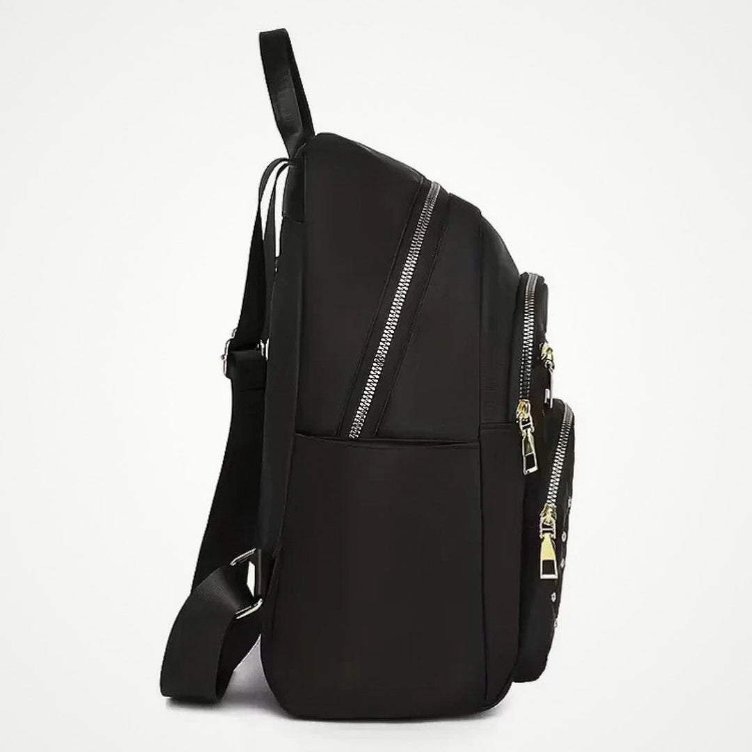 Multi-Compartment Quilted Backpack with Adjustable Straps & Top Handle for School, Work & Travel | Thomler