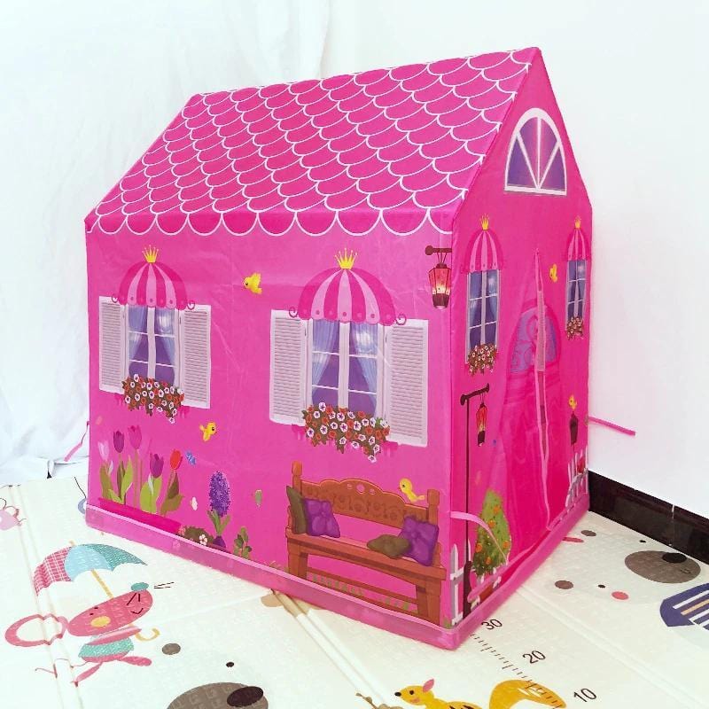 Kids Play Tent Castle Playhouse for Indoor & Outdoor – Pop-Up Hideaway Fort for Toddlers Girls Boys – Portable Lightweight Folding Cottage | Thomler
