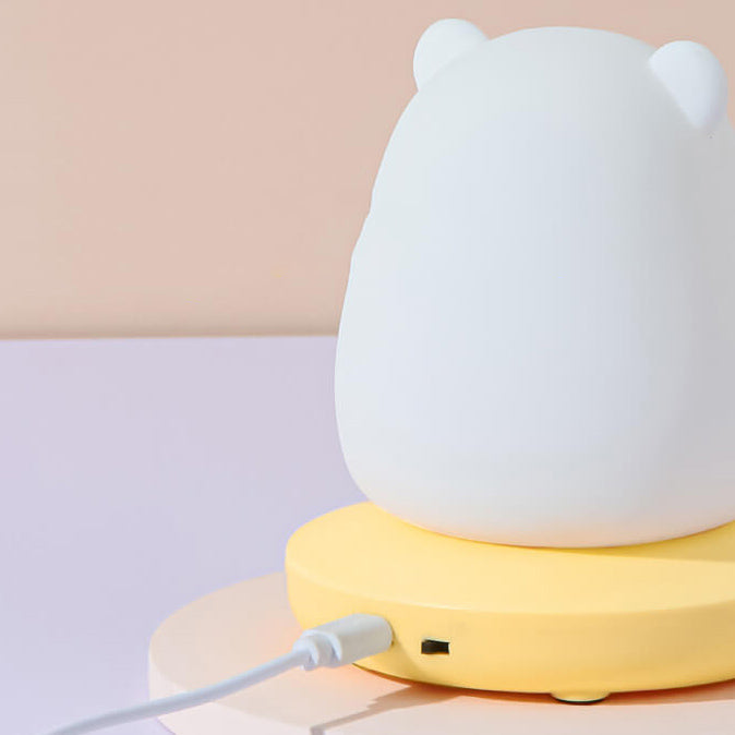 Silicone Animal Night Light for Kids – Soft LED Bedside Lamp, Rechargeable Glow Light for Nursery, Bedroom & Living Room Decor | Thomler