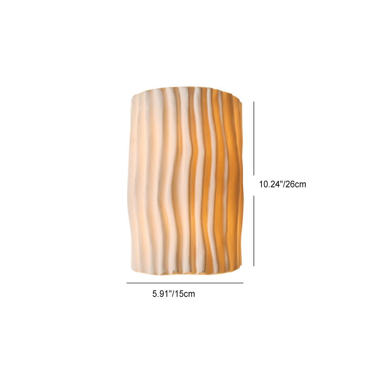 Wall Lamp Resin 10.2 in Up-Down Lighting Modern Bedroom Living Room Study Fixture | Thomler