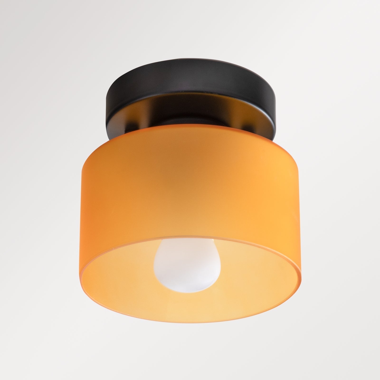 Ceiling Lamp Glass E27 E26 Amber Kitchen Hallway Living Room Retro Flush Mount Lighting | Thomler